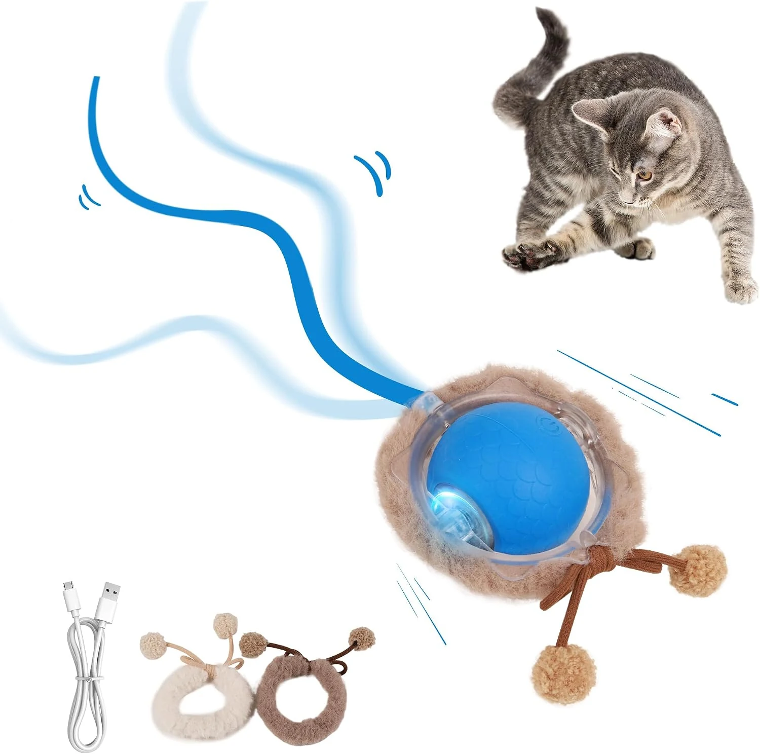 Chirping Automatic Cat Ball product image